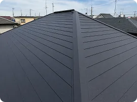 屋根塗装・付帯部塗装後の屋根