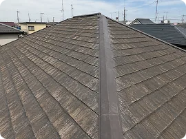 屋根塗装・付帯部塗装前の屋根
